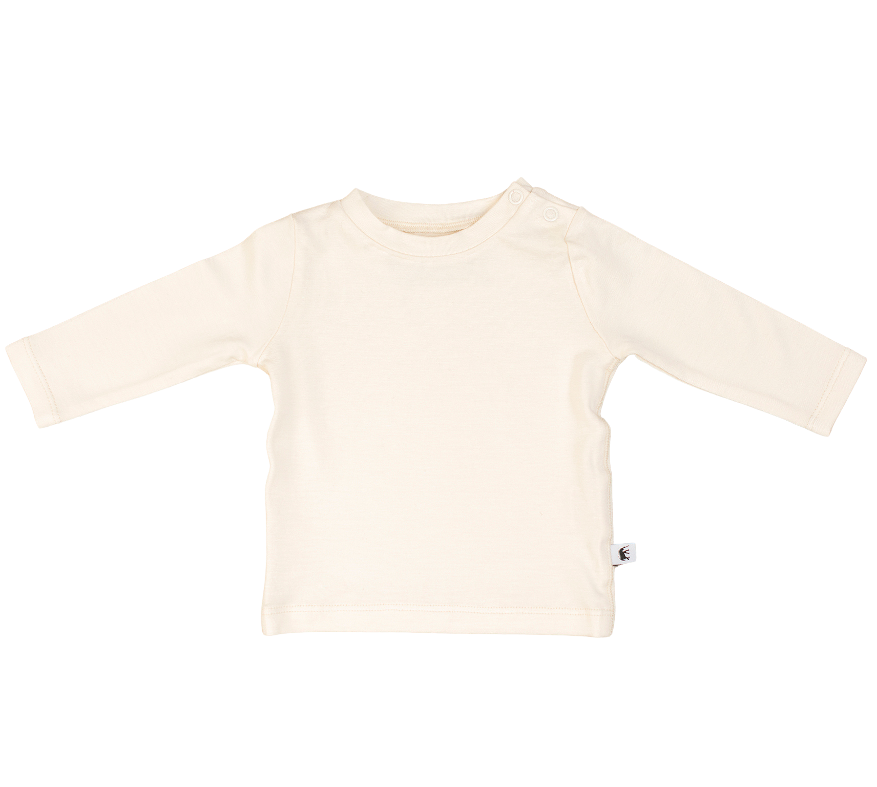 Bamboo Baby Long Sleeve T-Shirt - CREAM