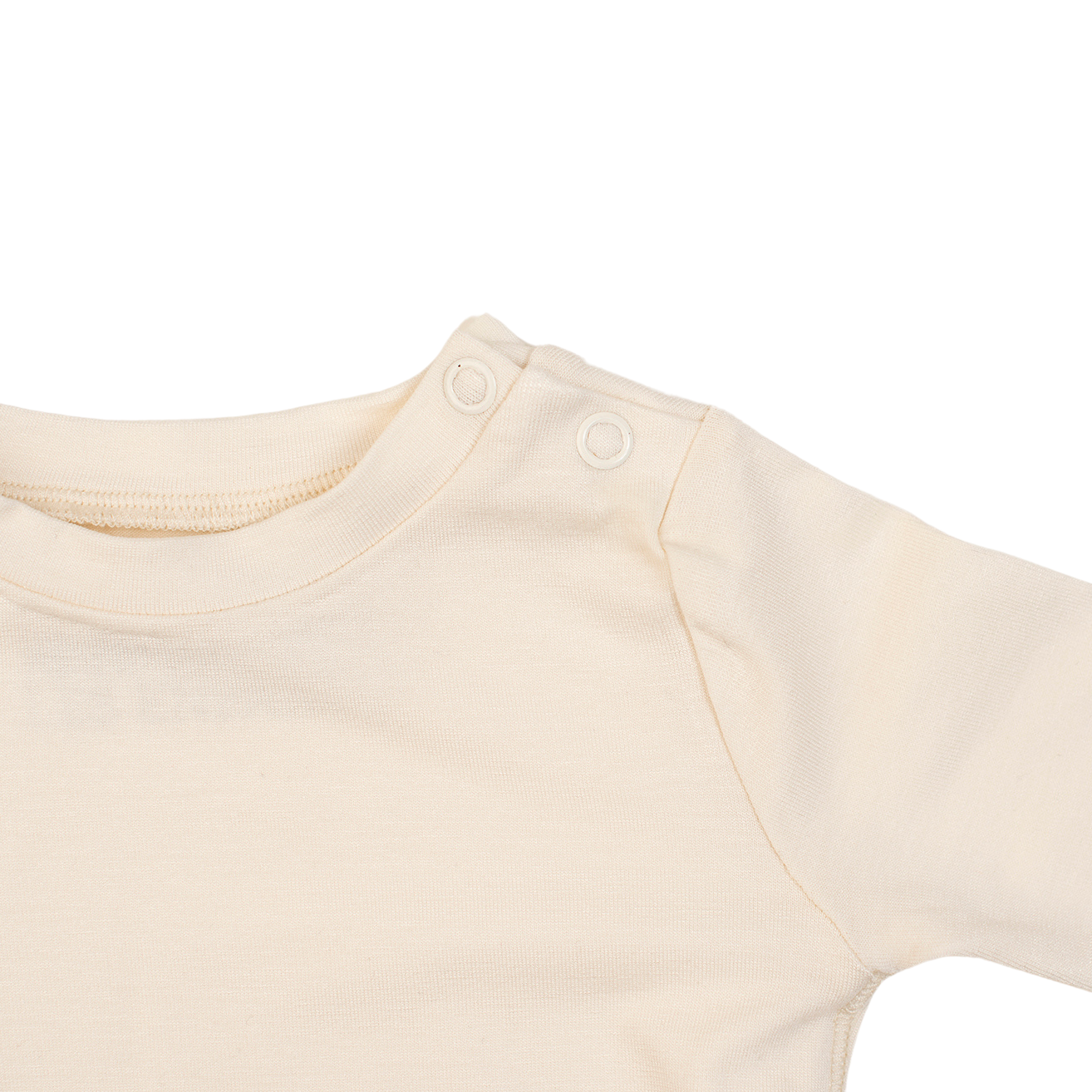 Bamboo Baby Long Sleeve T-Shirt - CREAM