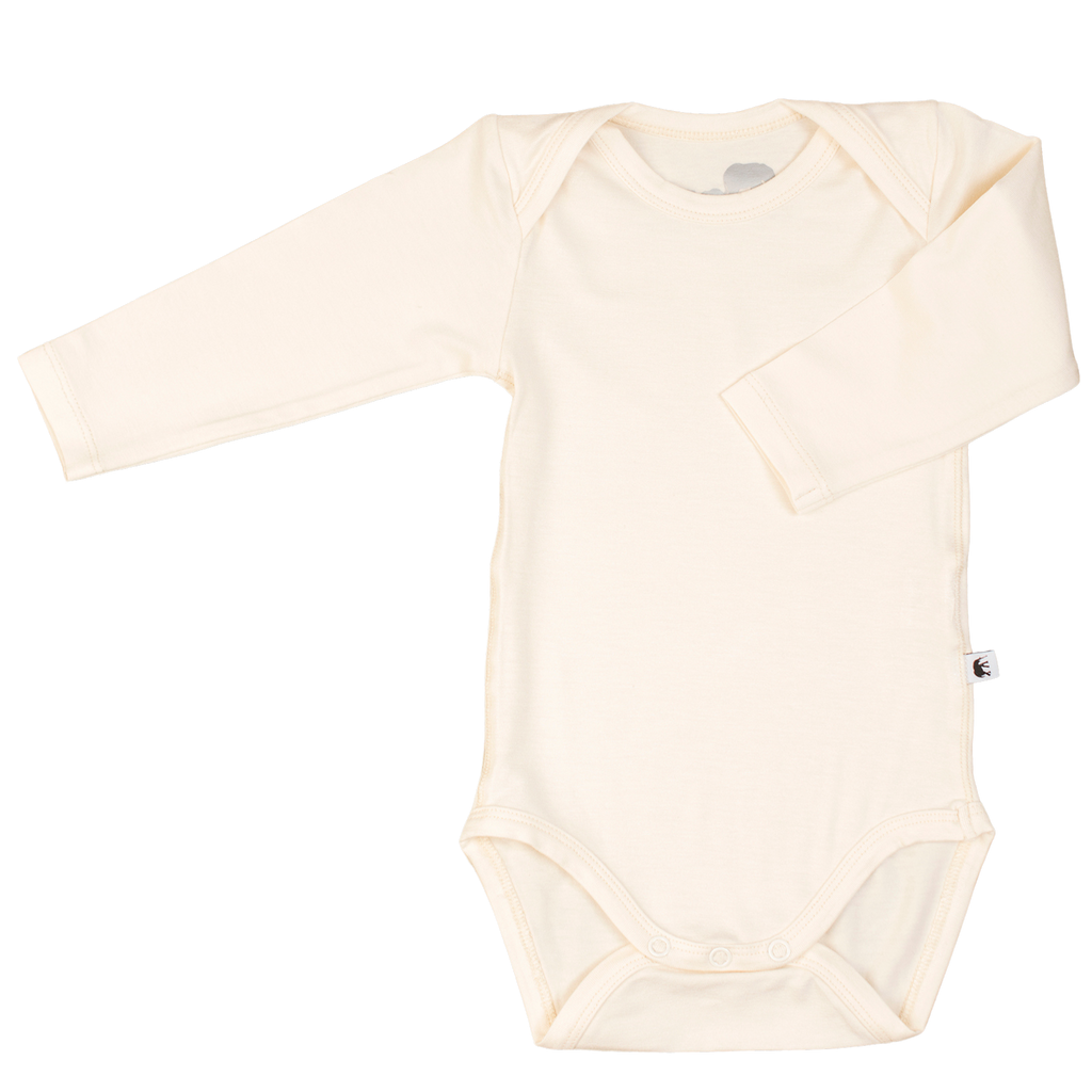 Bamboo Baby Long Sleeve Body - CREAM
