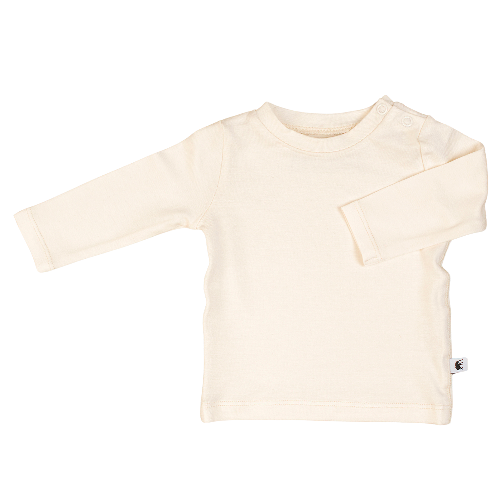 Bamboo Baby Long Sleeve T-Shirt - CREAM