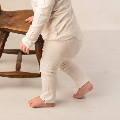 Bamboo Baby Leggings - CREAM