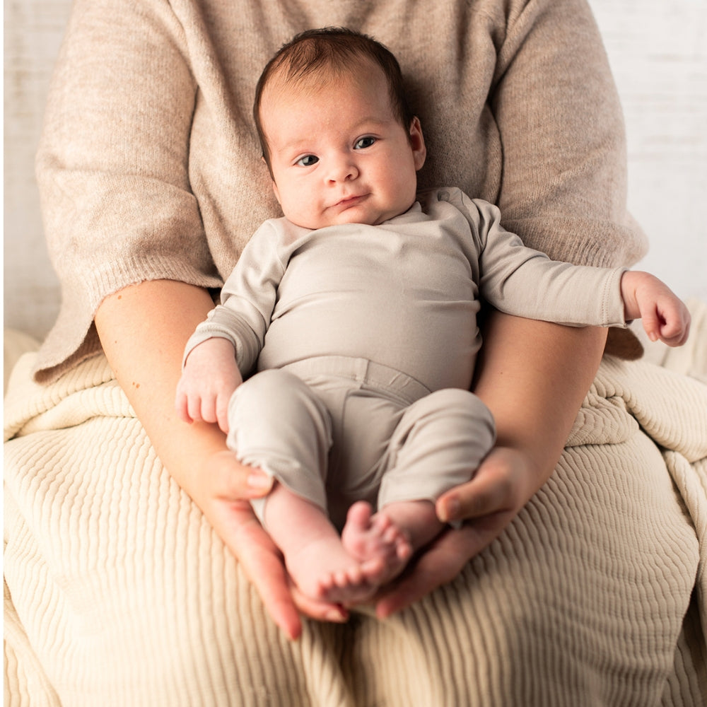 Premium Bamboo Baby Pajama Set: T-Shirt & Leggings GREY