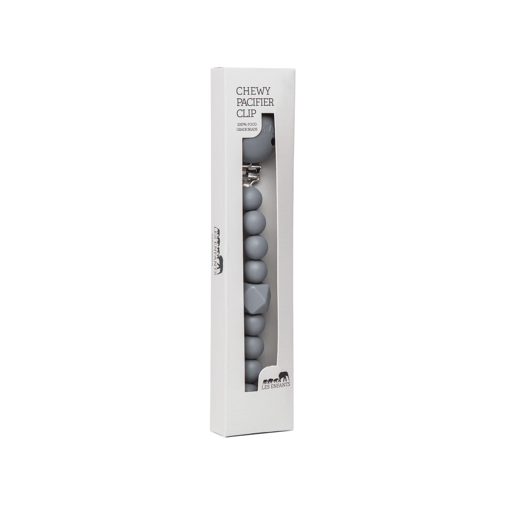 Chewy Pacifier Clip - Grey