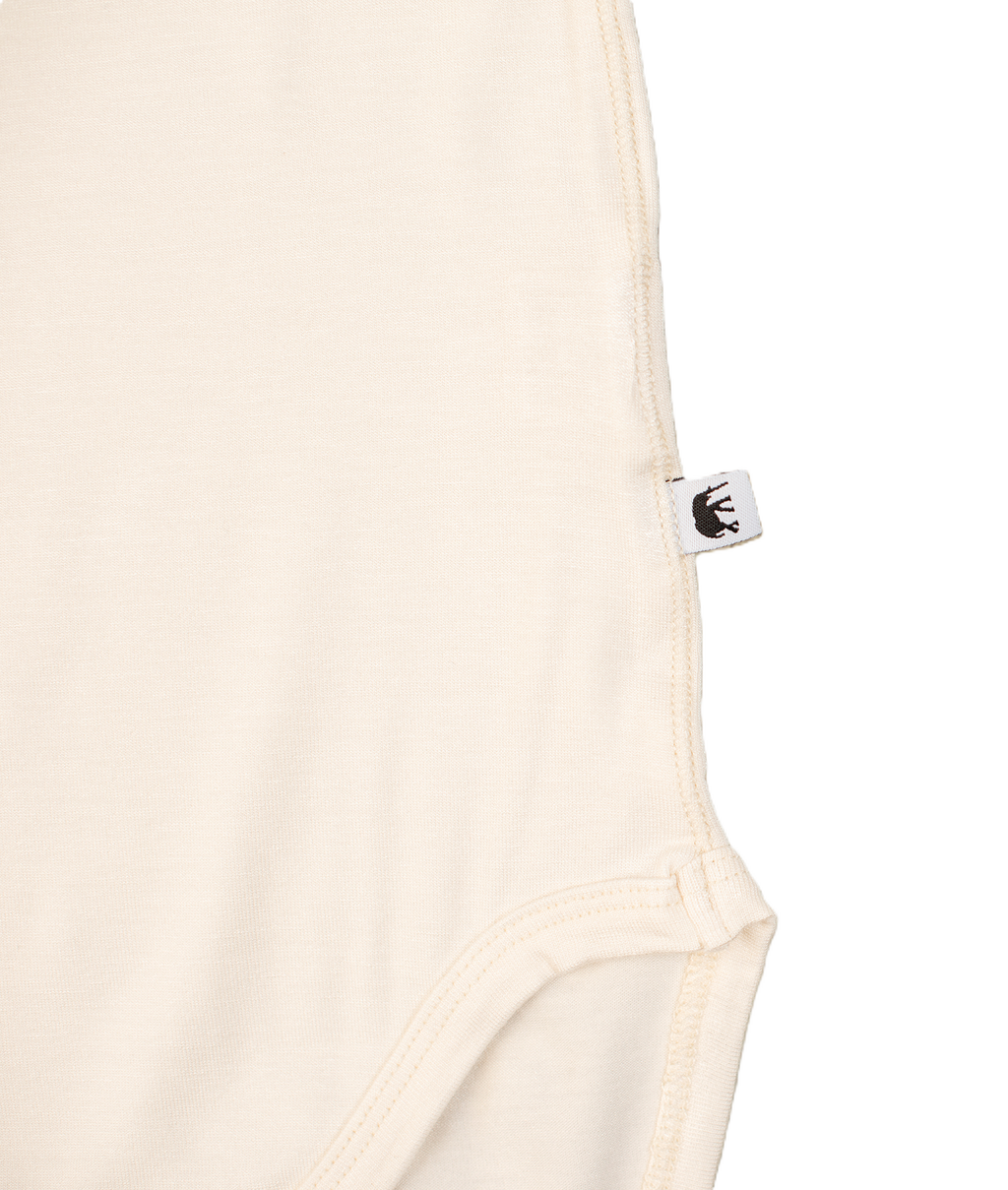 Bamboo Baby Long Sleeve Body - CREAM