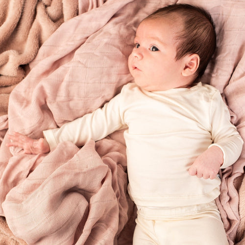 Bamboo Baby Long Sleeve T-Shirt - CREAM