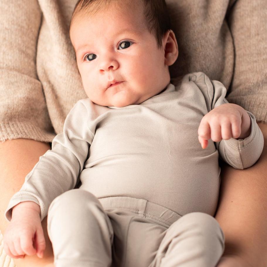 Premium Bamboo Baby Pajama Set: T-Shirt & Leggings GREY