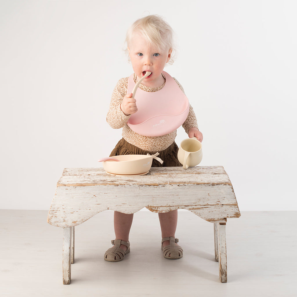 Silicone Bib - Rose