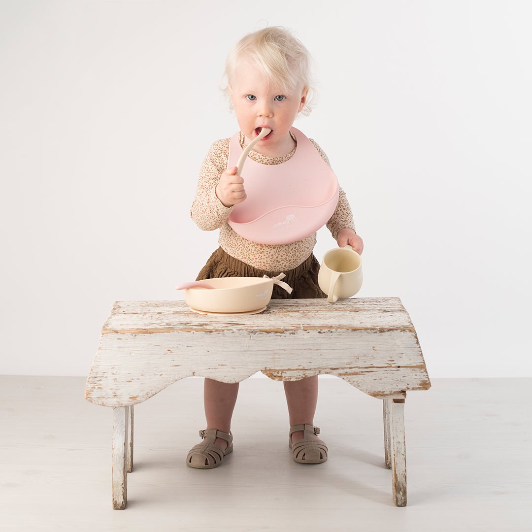 Silicone Bib - Rose