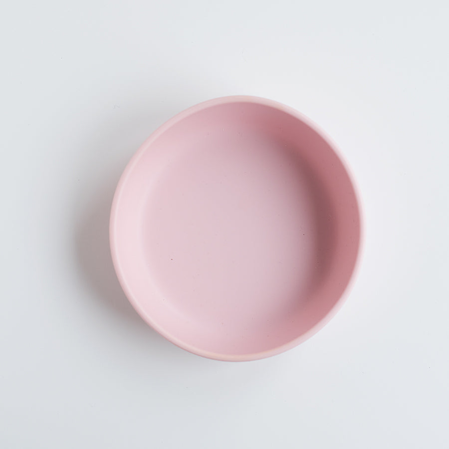 Silicone Baby Plate Bowl - Rose