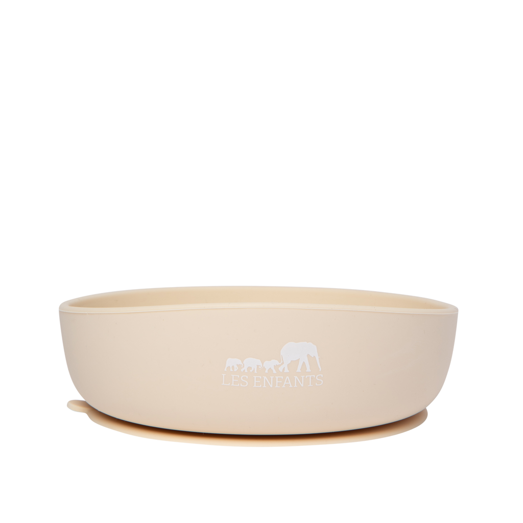 Silicone Baby Plate Bowl - Sand
