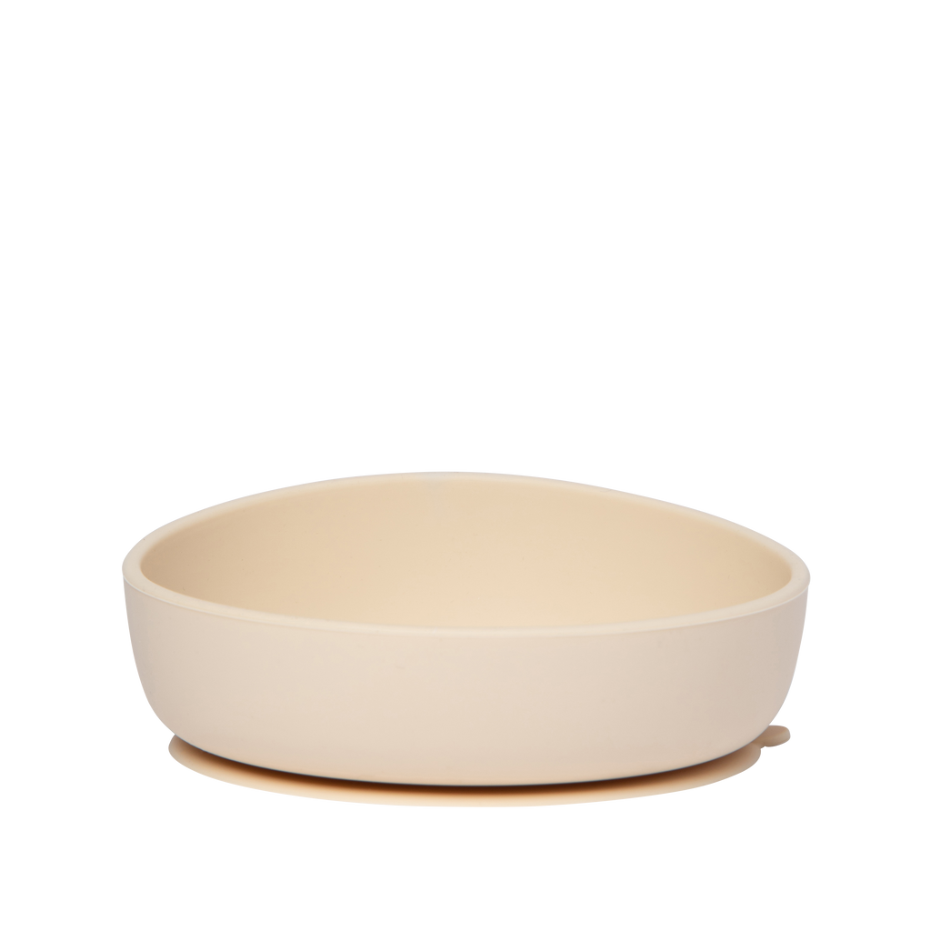 Silicone Baby Plate Bowl - Sand