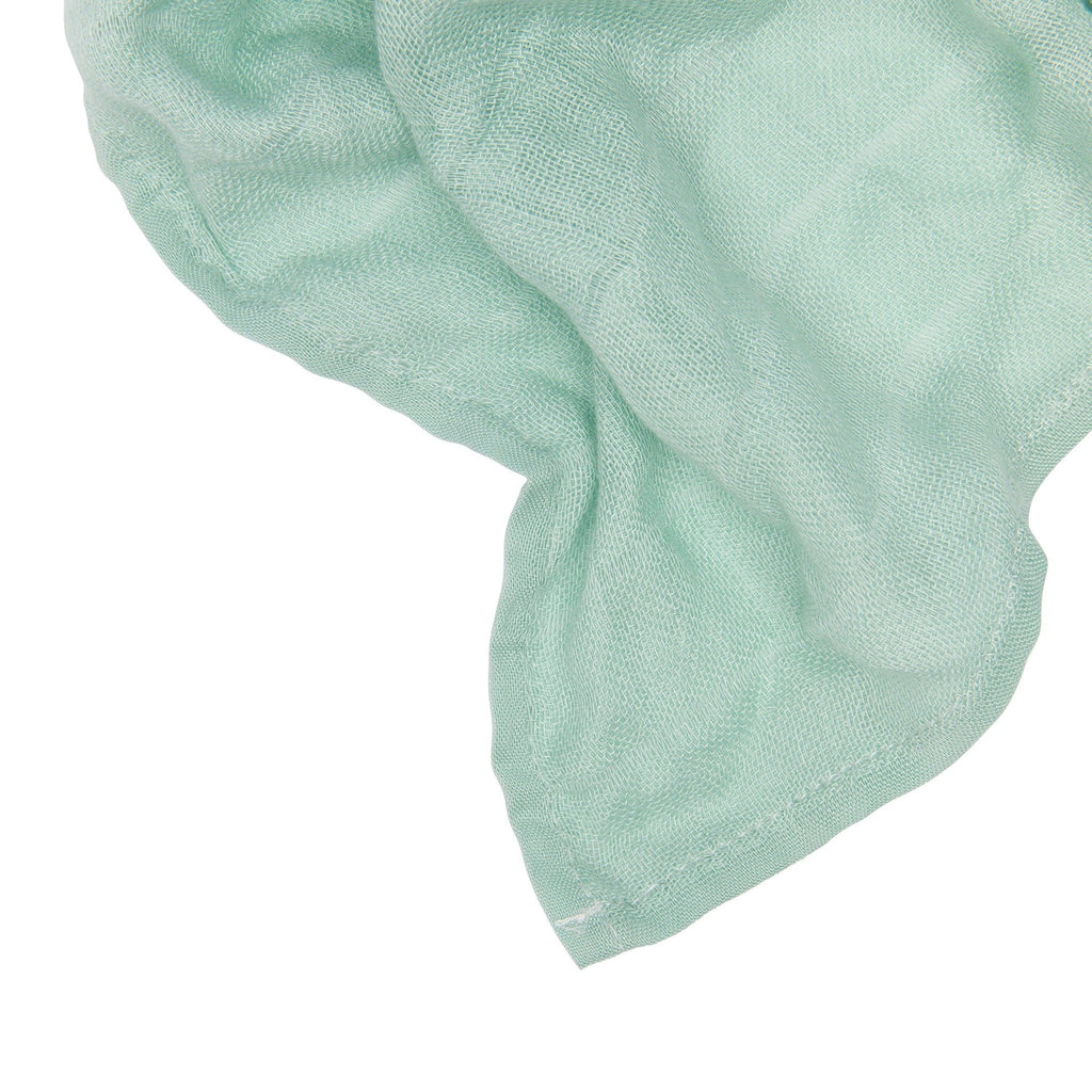 Muslin Squares Green / White
