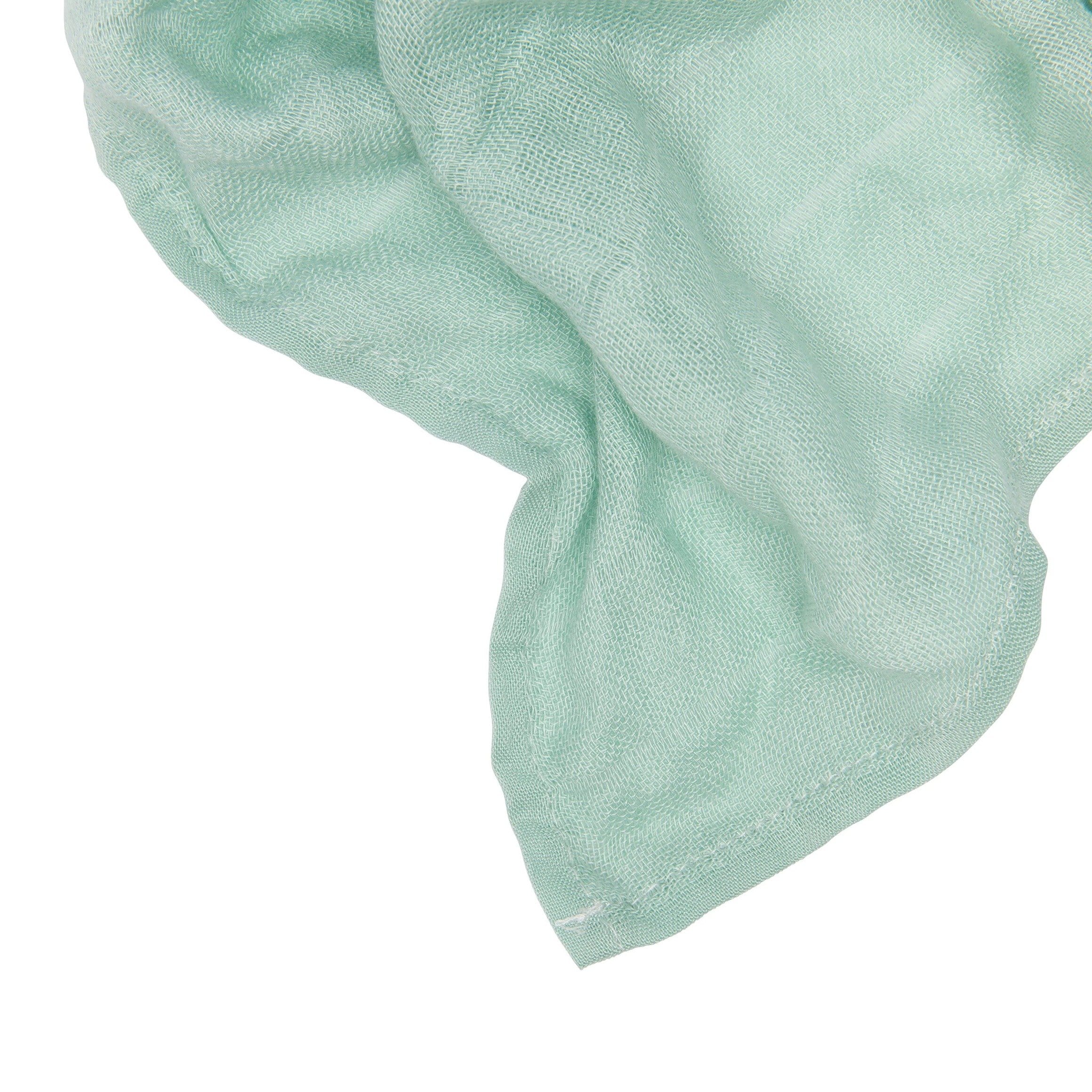 Muslin Squares Green / White