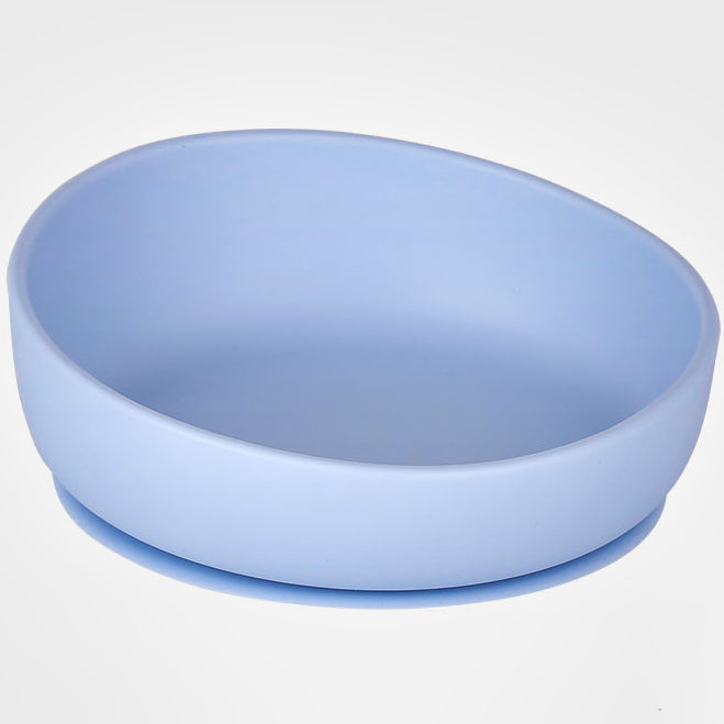 Silicone Baby Plate Bowl - Blue