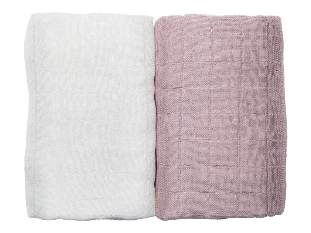 Muslin Blanket Rose / White