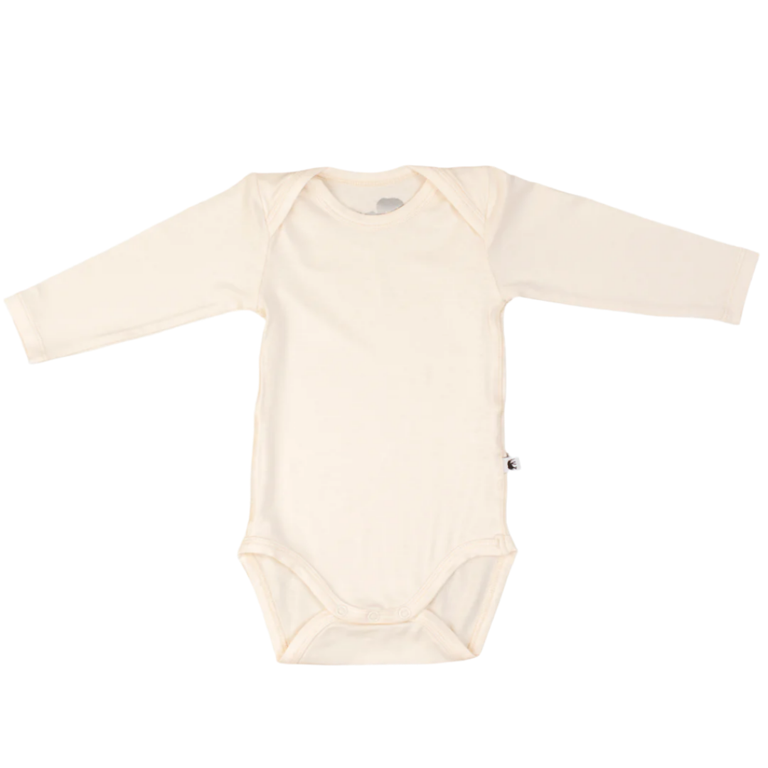 Bamboo Baby Long Sleeve Body - CREAM