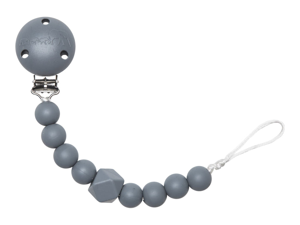 Chewy Pacifier Clip - Grey