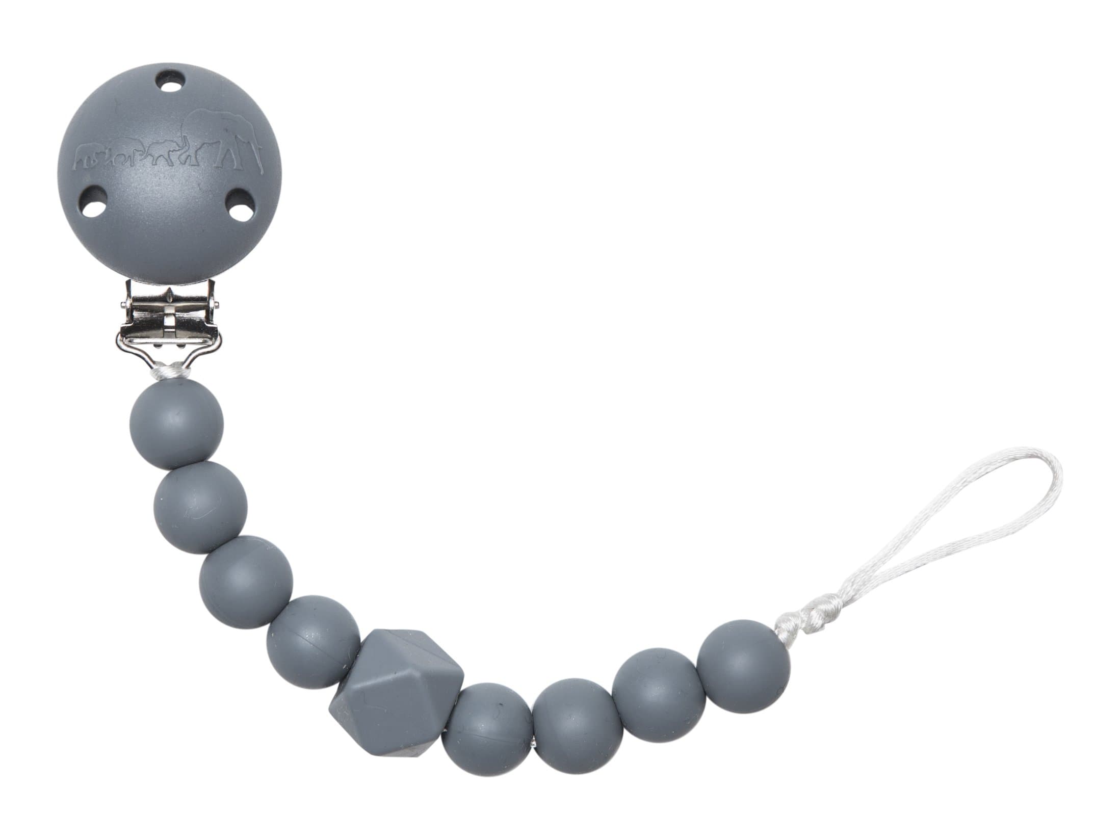 Chewy Pacifier Clip - Grey
