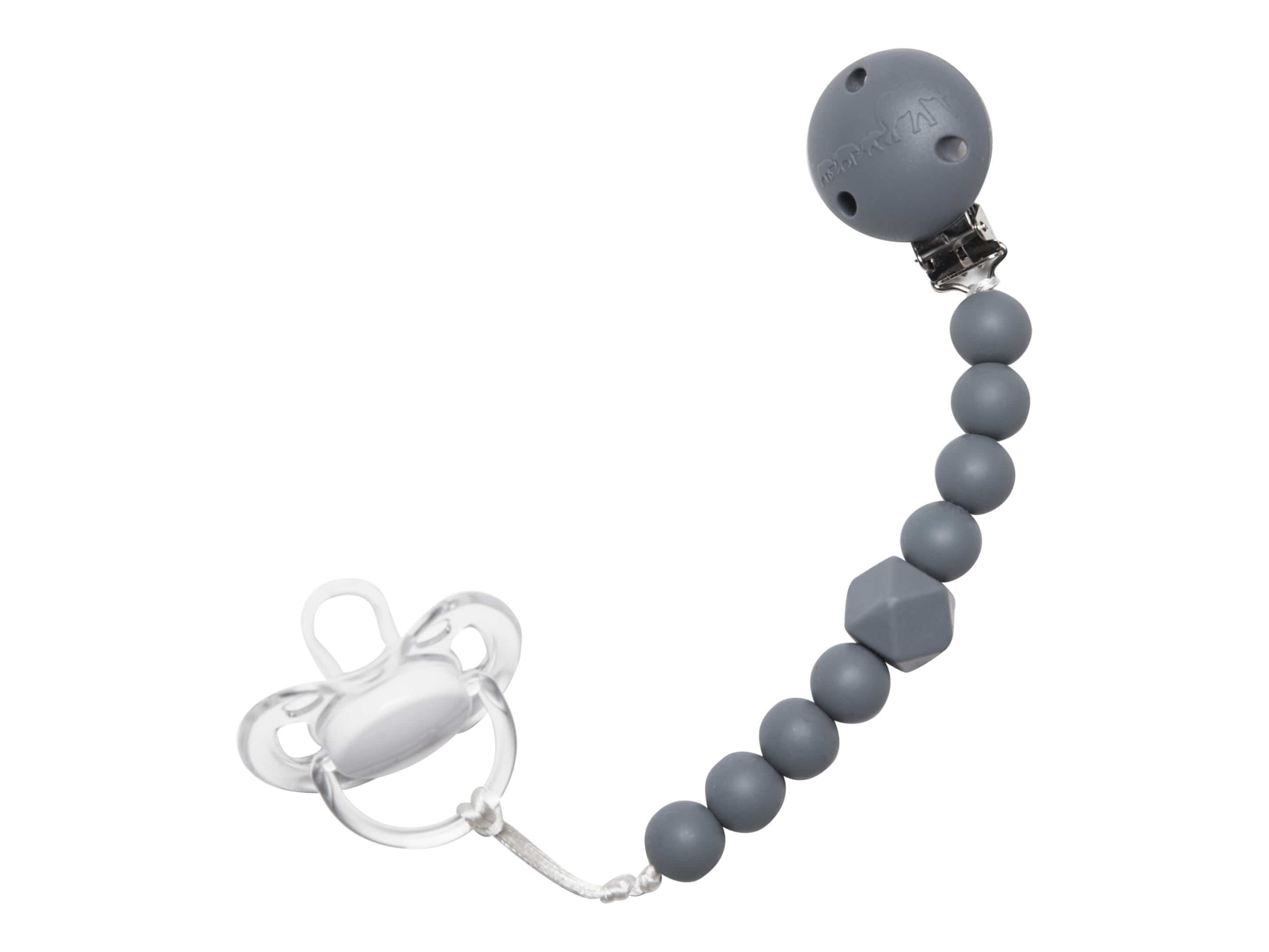 Chewy Pacifier Clip - Grey