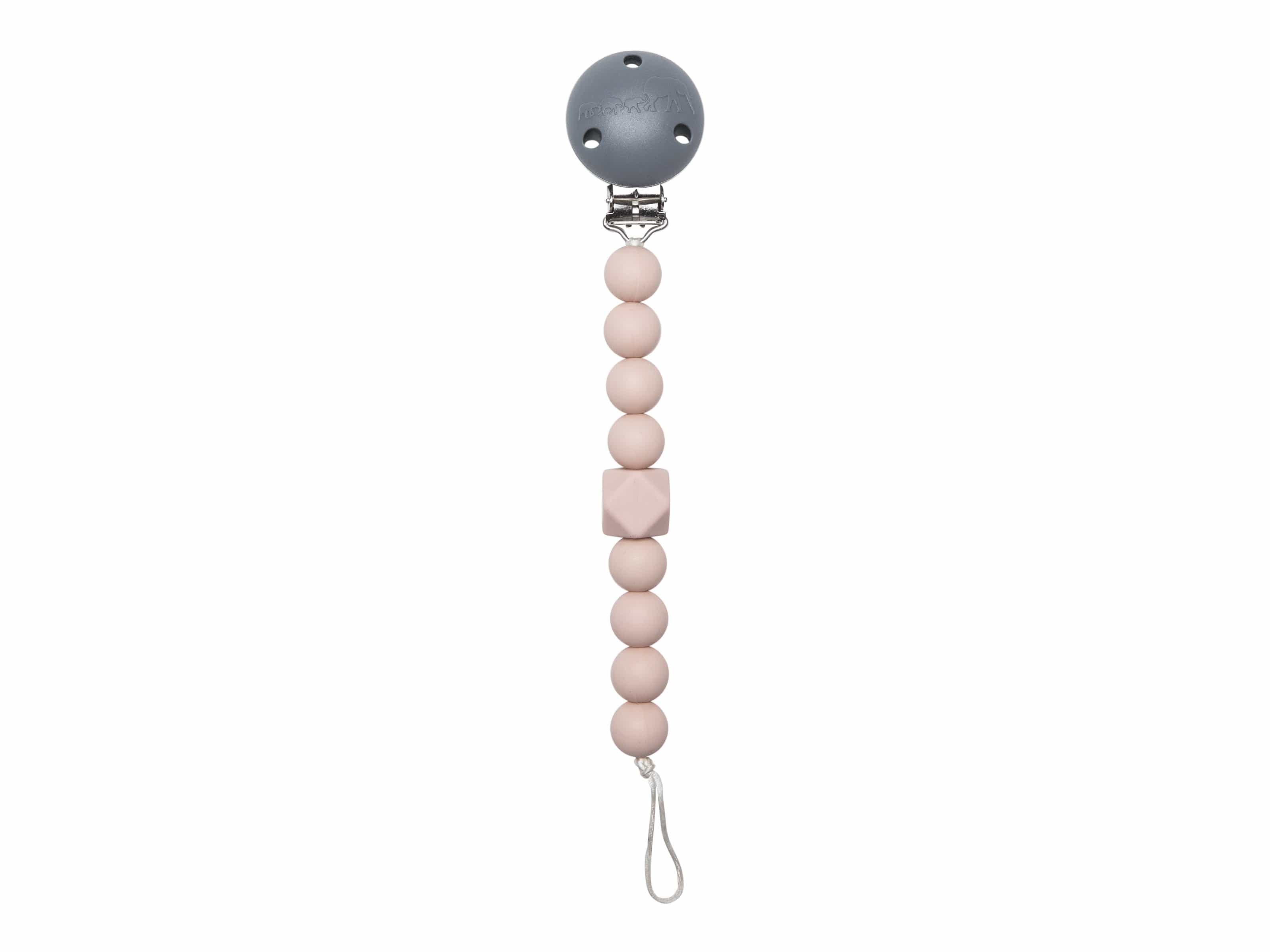 Chewy Pacifier Clip - Rose