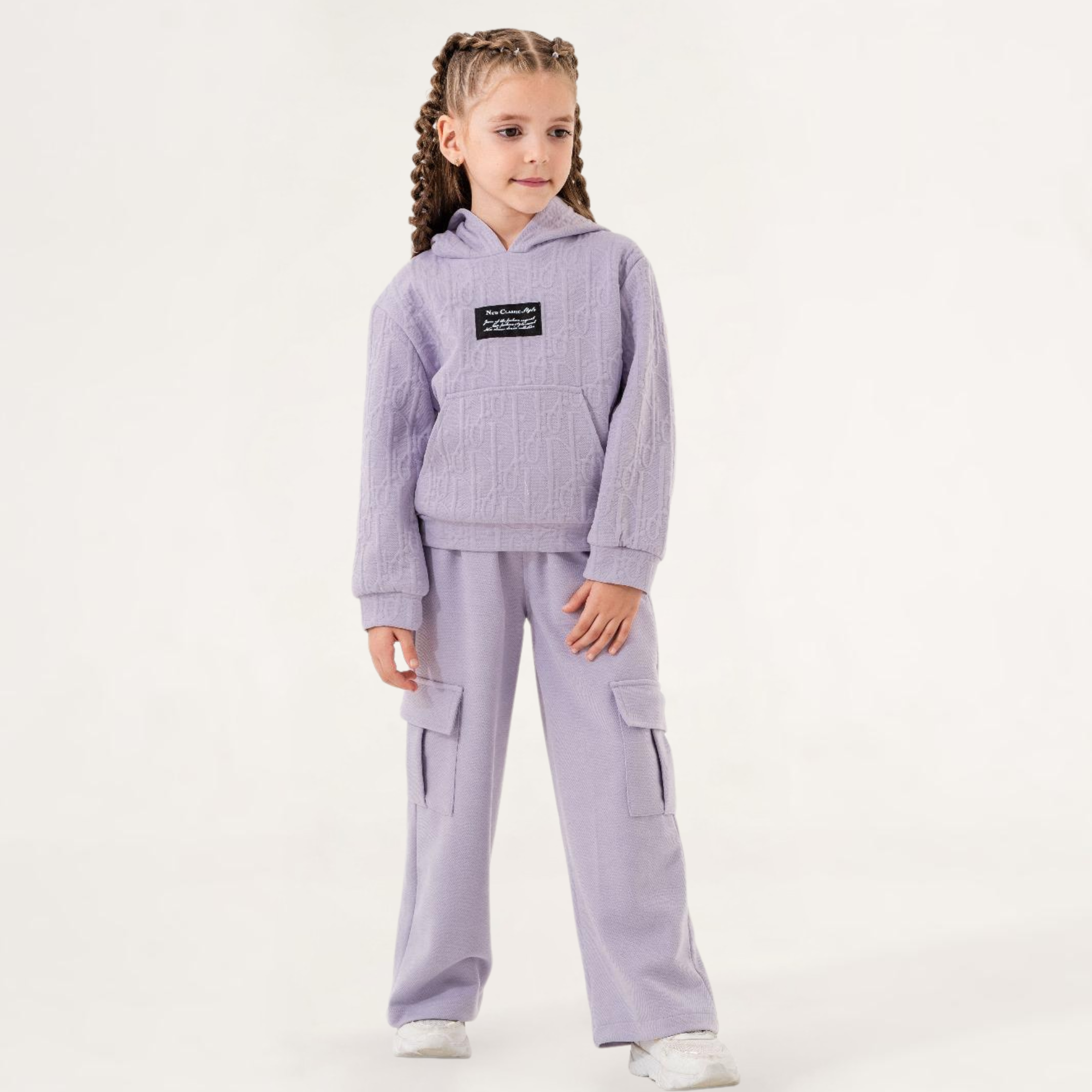 Trendy Cargo Girls Casual Set