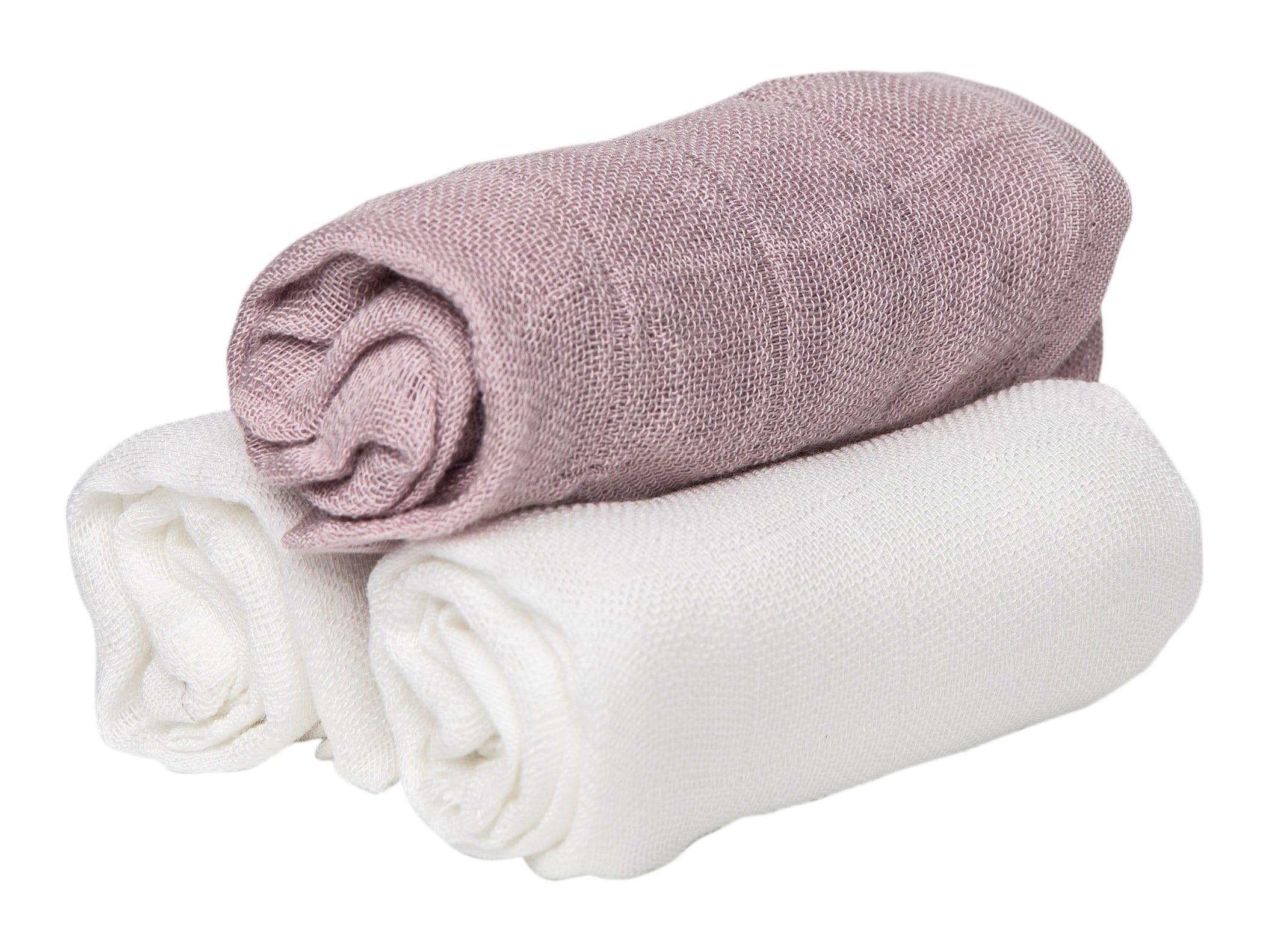Muslin Squares Rose/ White